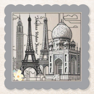 "Cityscape Clarity" Paper Coaster