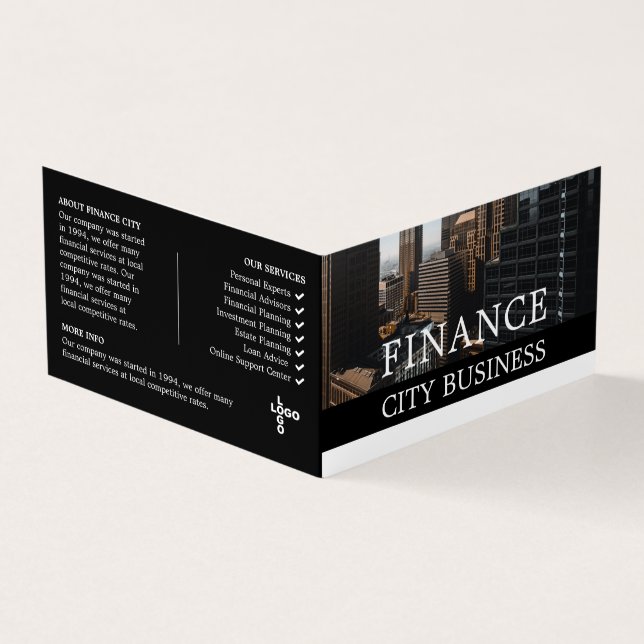 Cityscape, Company Logo/Photo, Business & Finance Card (Outside)