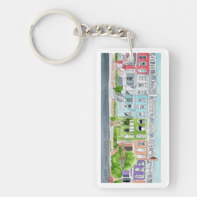 cityscape keychain (Front)