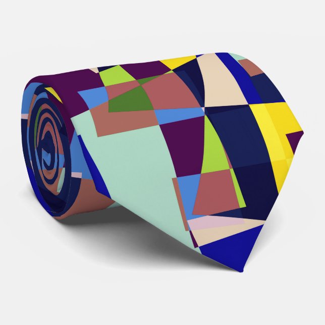 Cityscape Mosaic neck tie (Rolled)