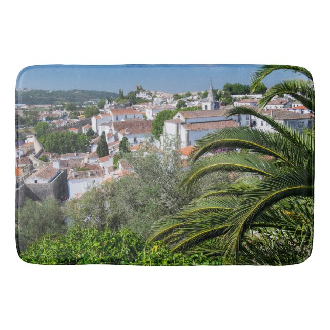 Cityscape of Aveiro, Portugal Bath Mat (Front)