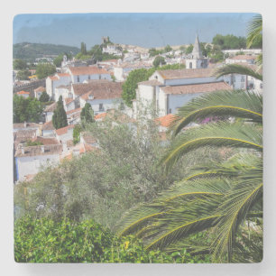 Cityscape of Aveiro, Portugal Stone Coaster