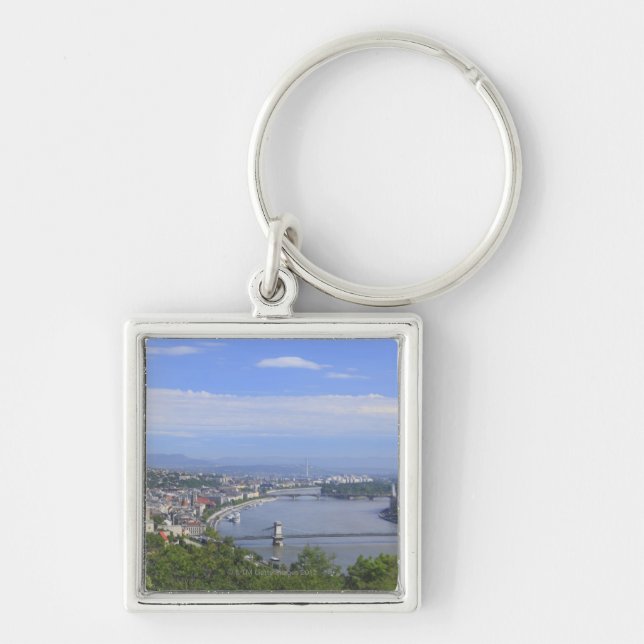 Cityscape of Budapest Key Ring (Front)