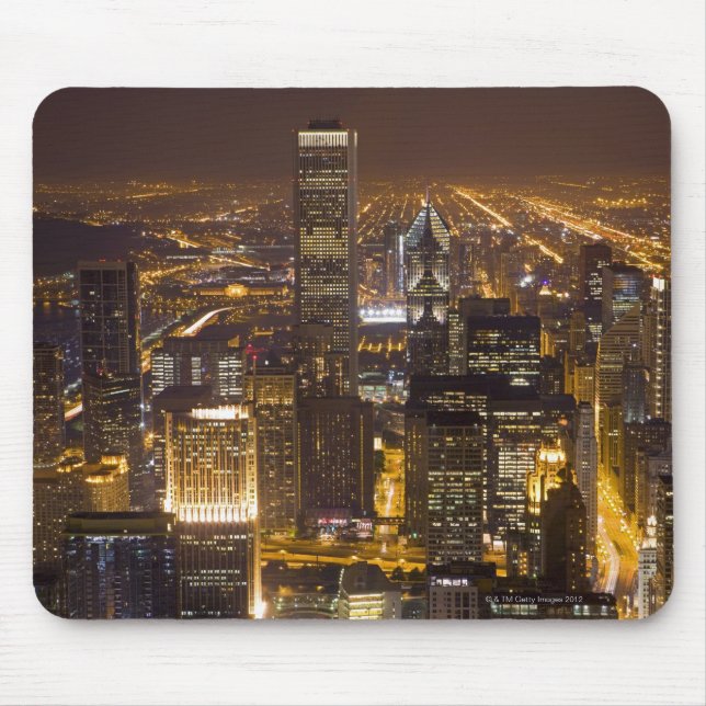 Cityscape of downtown Chicago Mouse Pad (Front)