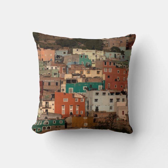 Cityscape Of Guanajuato, Mexico Cushion (Front)