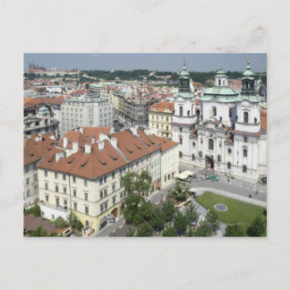 Cityscape of historical Prague, Czech Republic Postcard