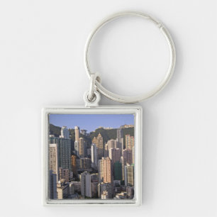 Cityscape of Hong Kong, China Key Ring