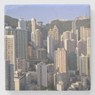 Cityscape of Hong Kong, China Stone Coaster