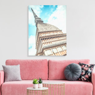 Cityscape of Mole Antonelliana, Turin, Italy Canvas Print