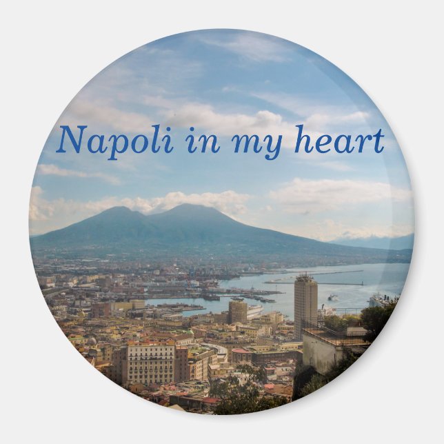 cityscape of Naples Magnet (Front)