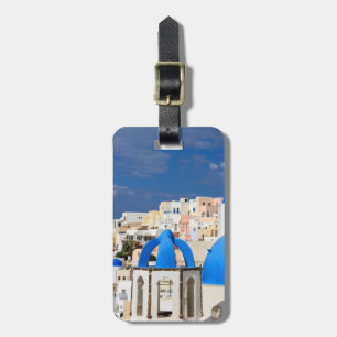 Cityscape of Santorini, Greece Luggage Tag