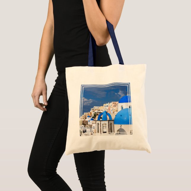 Cityscape of Santorini, Greece Tote Bag (Front (Product))
