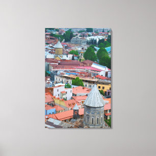Cityscape of Tbilisi Canvas Print