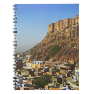 Cityscape of the Blue City with Meherangarh, the Spiral Notebook