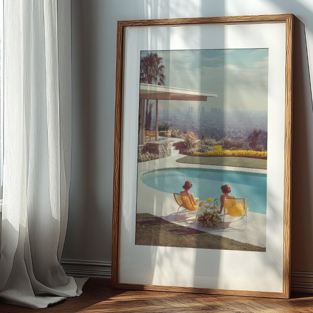 Cityscape Serenity: A Mid-Century Dream Poster (Creator Uploaded)