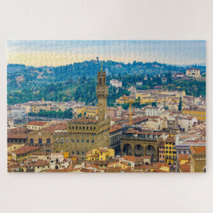 Cityscape with Palazzo Vecchio, Florence, Italy Jigsaw Puzzle