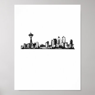 Cityscapes: Seattle Poster