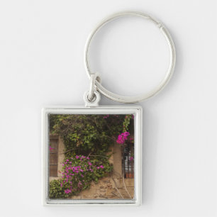 Ciudad Monumental, flower-covered buildings Key Ring