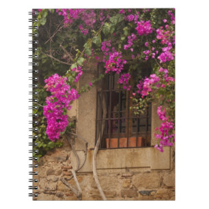 Ciudad Monumental, flower-covered buildings Spiral Notebook