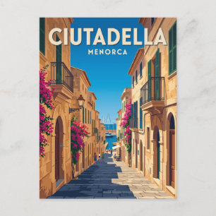 Ciutadella Old Town Spain Postcard