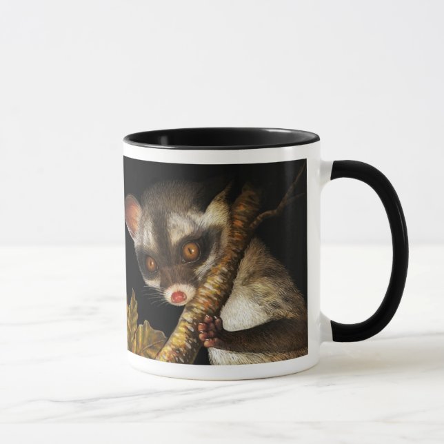 Civet cat realistic painting mug (Right)