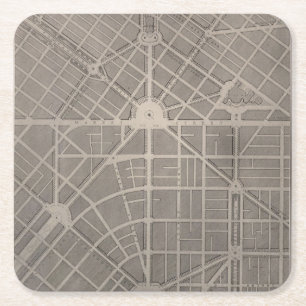 Civic Centre, San Francisco Square Paper Coaster