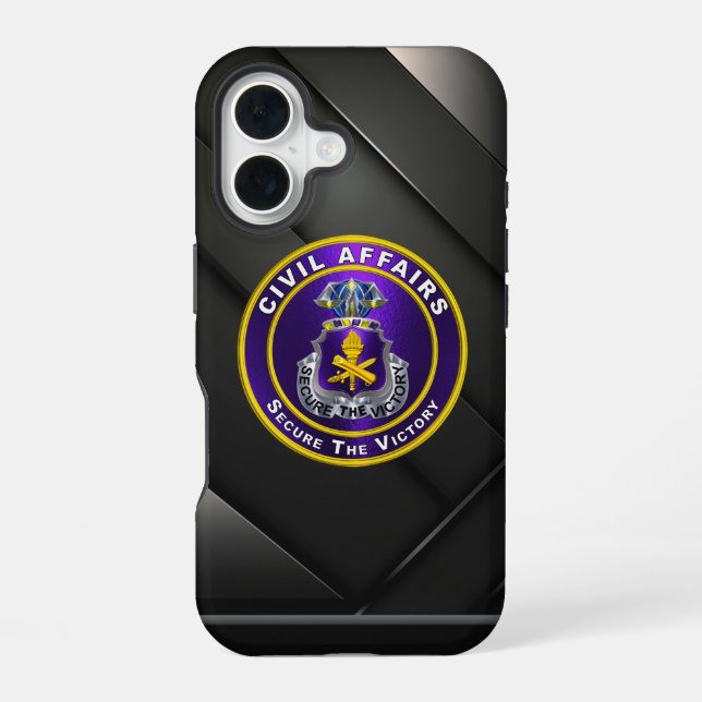 Civil Affairs iPhone 16 Case (Back)