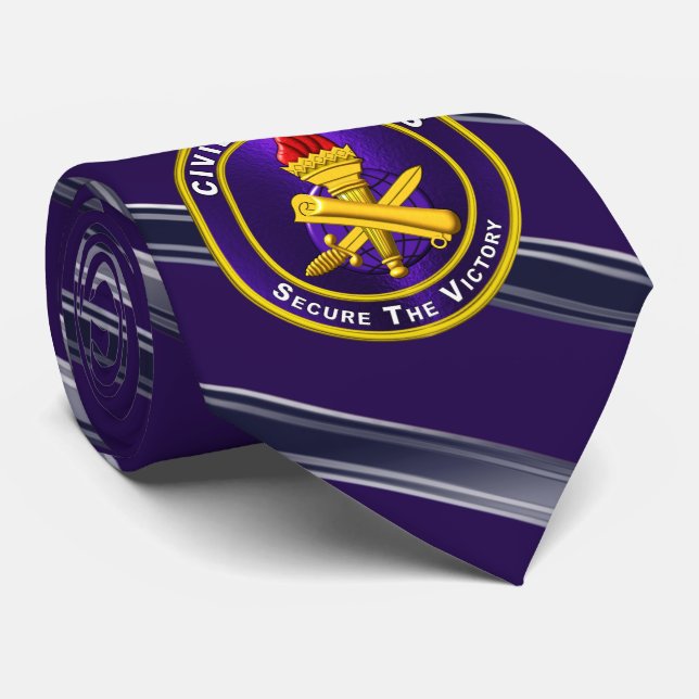 Civil Affairs Veteran Tie (Rolled)