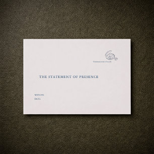 Civil Ceremony Courthouse Wedding Witness Enclosure Card