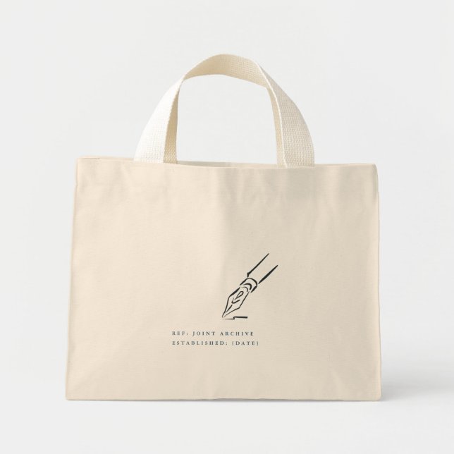 Civil Ceremony Non Traditional Wedding Gift Mini Tote Bag (Front)