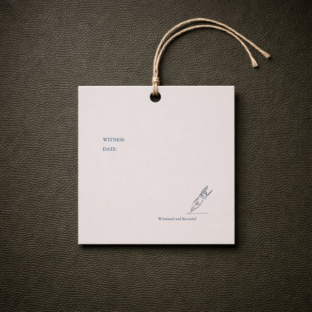 Civil Ceremony Registration  Favour Tags (Civil Ceremony Gift Tags)