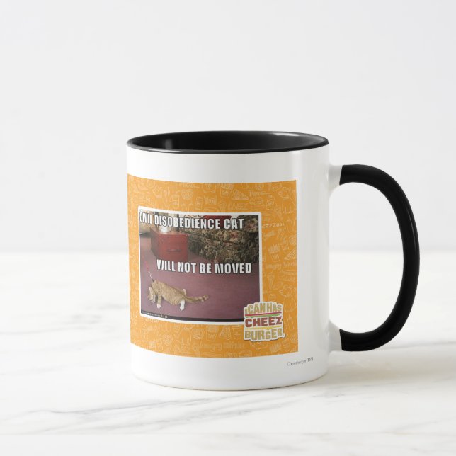 Civil Disobedience Cat Mug (Right)