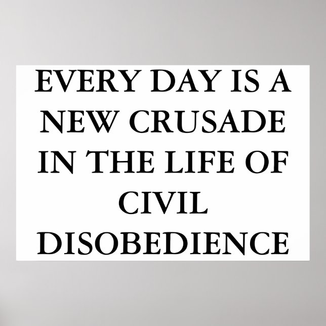 CIVIL DISOBEDIENCE POSTER (Front)