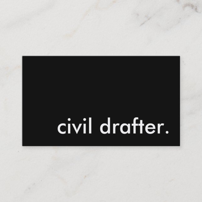 civil drafter. business card (Front)