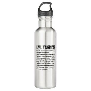 Civil engineer 710 ml water bottle