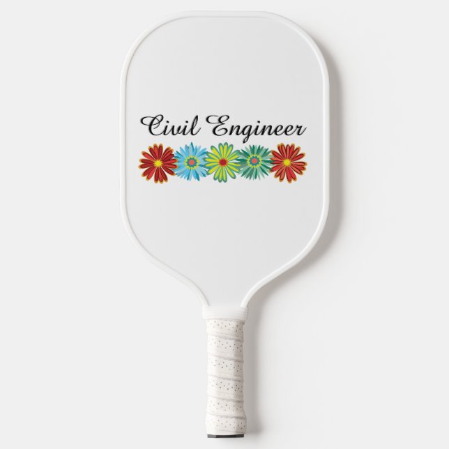 Civil Engineer Asters Pickleball Paddle (Front)