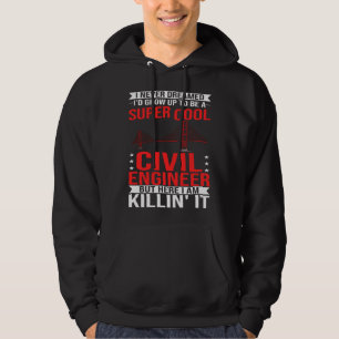Civil Engineer Bridge Builder Engineering Student  Hoodie