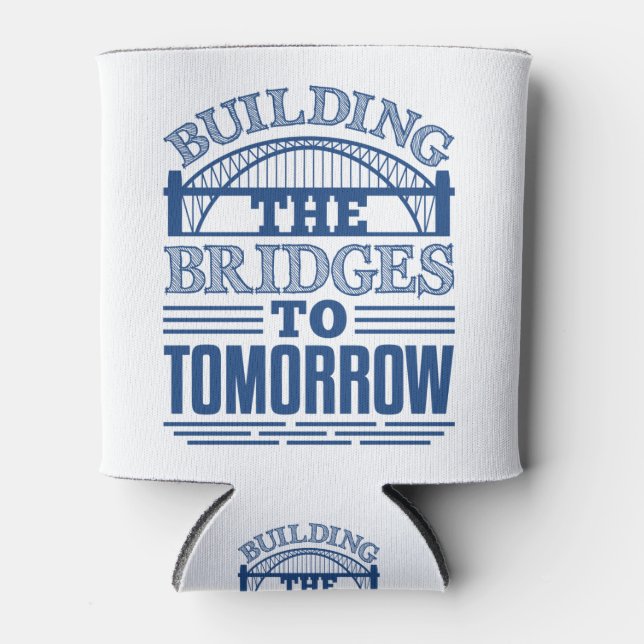 Civil Engineer Bridge Engineering Building Bridges Can Cooler (Front)