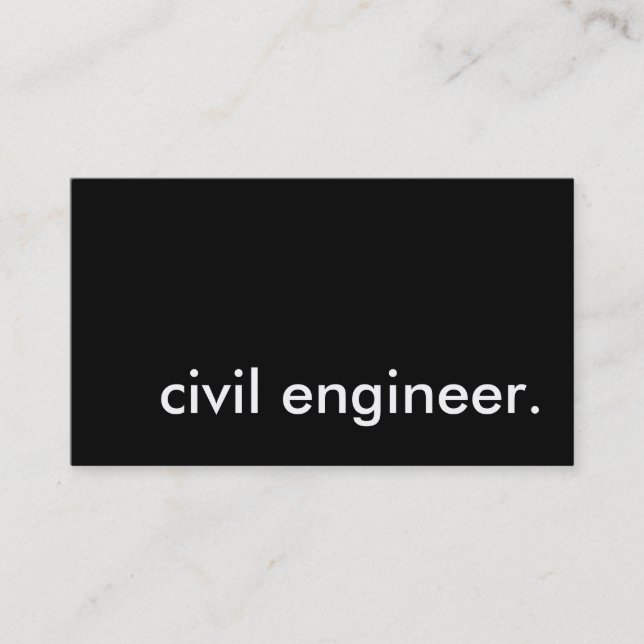 civil engineer. business card (Front)