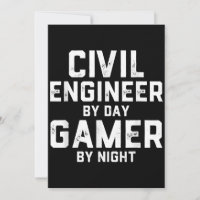 Civil Engineer By Day Gamer By Night Cute Engineer