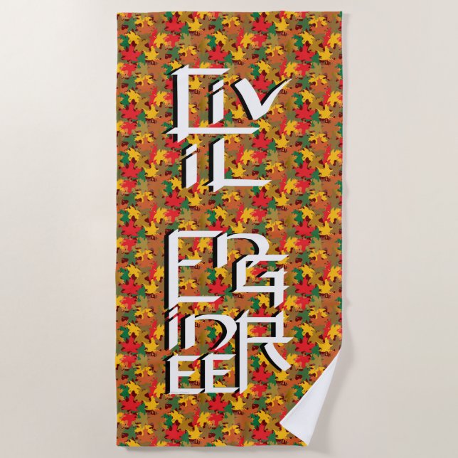 Civil Engineer Character Beach Towel (Front)