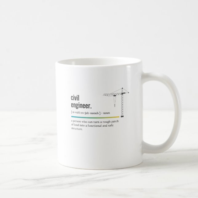 Civil Engineer Coffee Mug (Right)