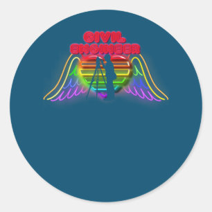 Civil Engineer Colourful Funny Presents For Civil Classic Round Sticker