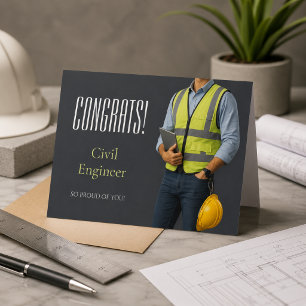 Civil Engineer Congrats Card
