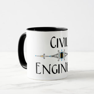 Civil Engineer Decorative Line Mug