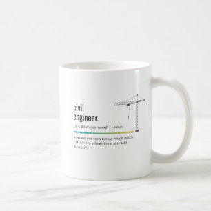 Civil Engineer Definition  Coffee Mug