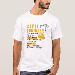 Civil Engineer Definition T-Shirt