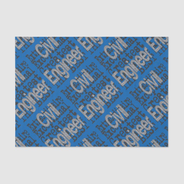 Civil Engineer Extraordinaire Tissue Paper (Front)