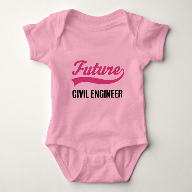 Civil Engineer (Future) Child Baby Bodysuit (Front)