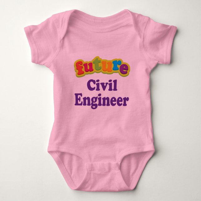 Civil Engineer (Future) Infant Baby T-Shirt Baby Bodysuit (Front)